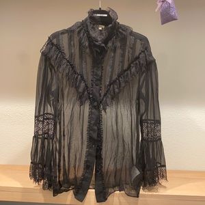 Silk blouse see-through